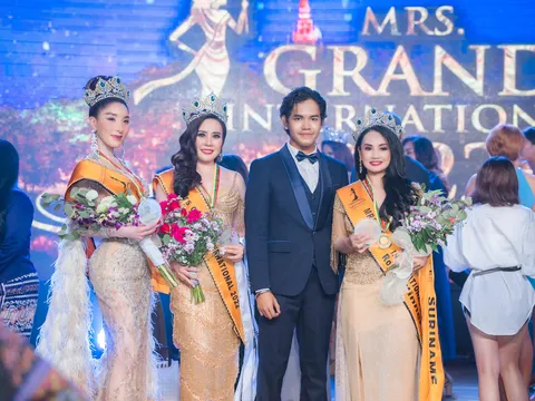 Người đẹp Phan Kim Oanh đăng quang Mrs Grand International 2022, làm rạng danh nhan sắc Việt